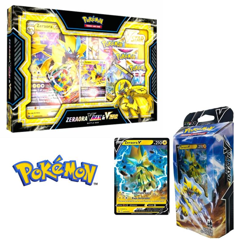 Kit Box E Deck Pokemon Zeraora Copag Original - Deck de Cartas